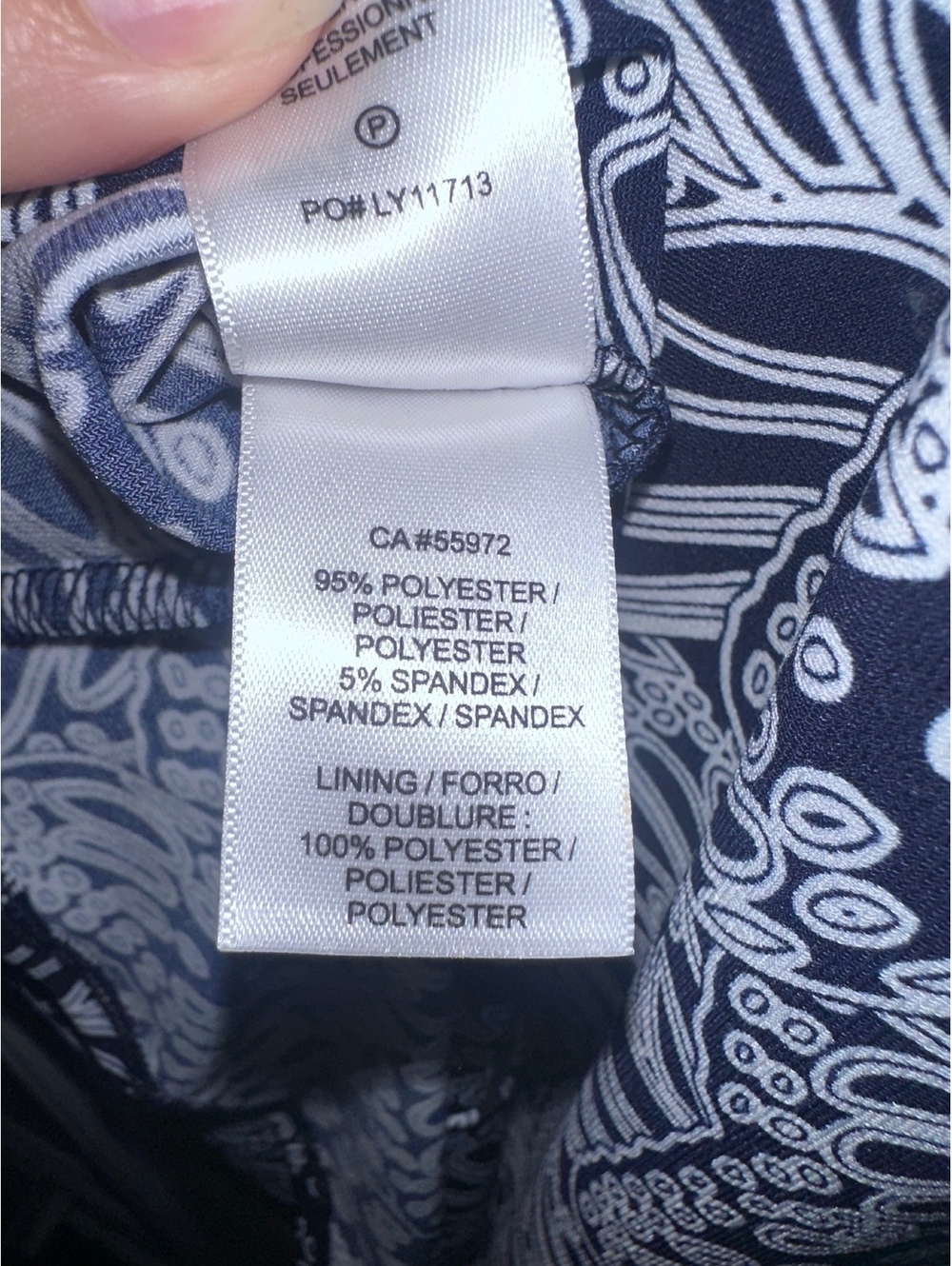 Laundry by Shelli Segal Long Sleeve Mixed Print Midi Dress Geometric Border, 4 - Picture 8 of 8